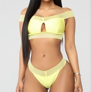 NWT bandage bikini - yellow sexy - trendy bodycon